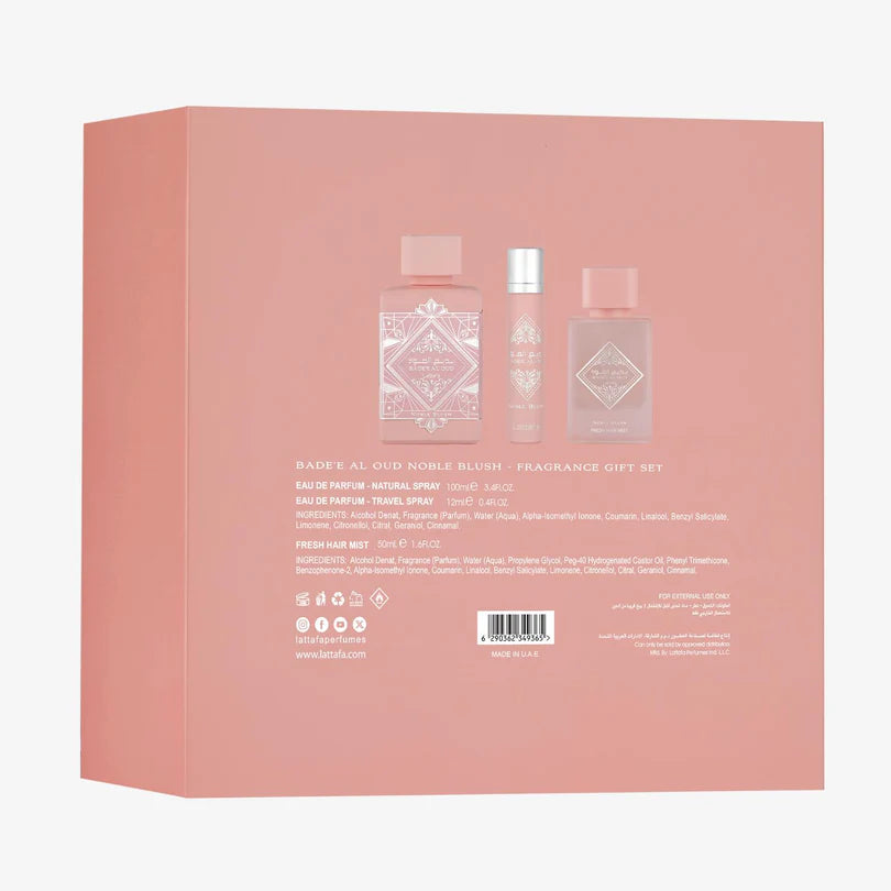 Badee Al Oud Noble Blush Gift Set